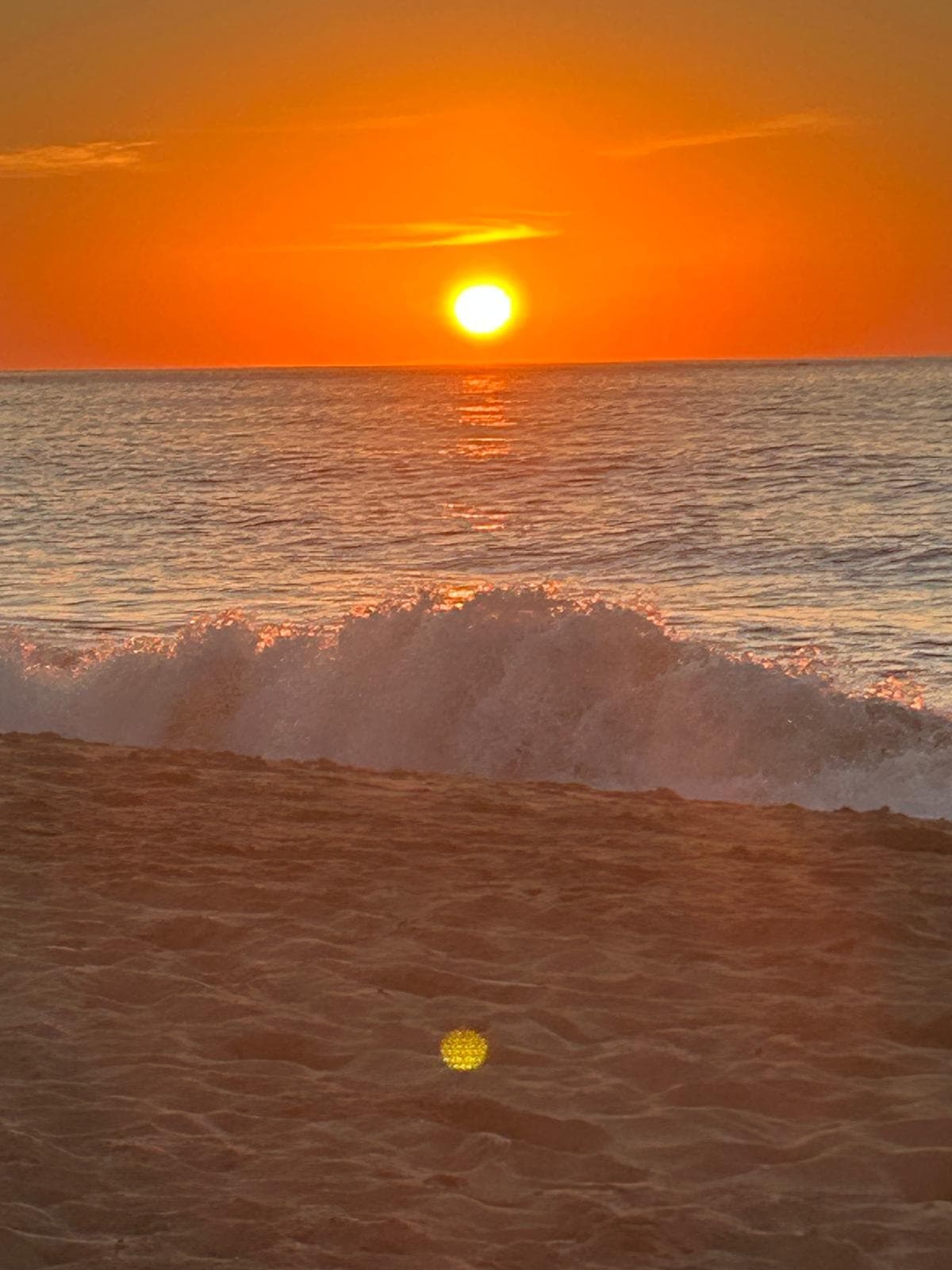 Coucher de soleil sur le Pacifique depuis le parc