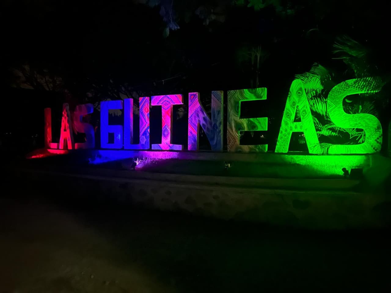L'entrée de Las Guineas RV Park